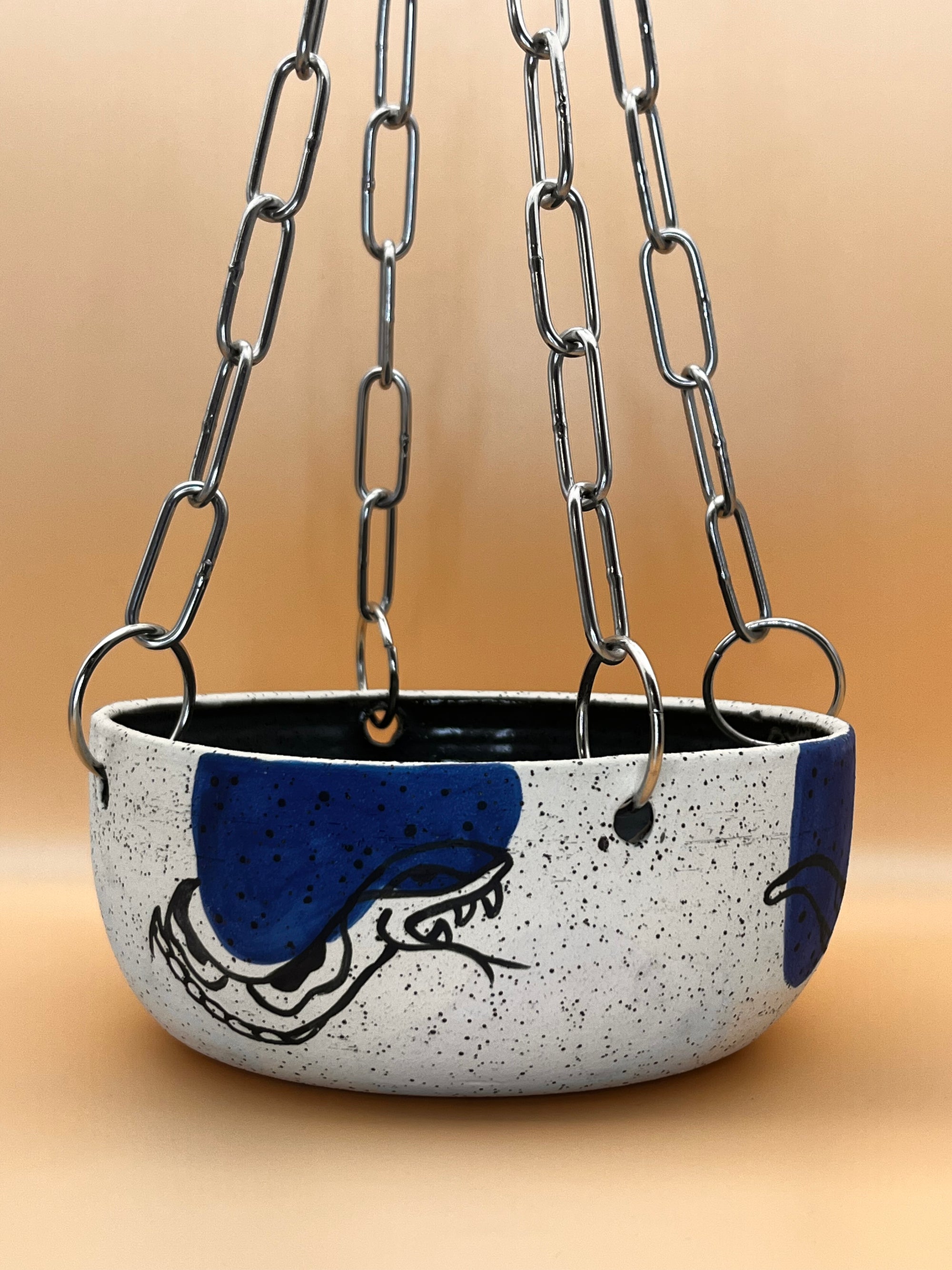Snake hanging planter