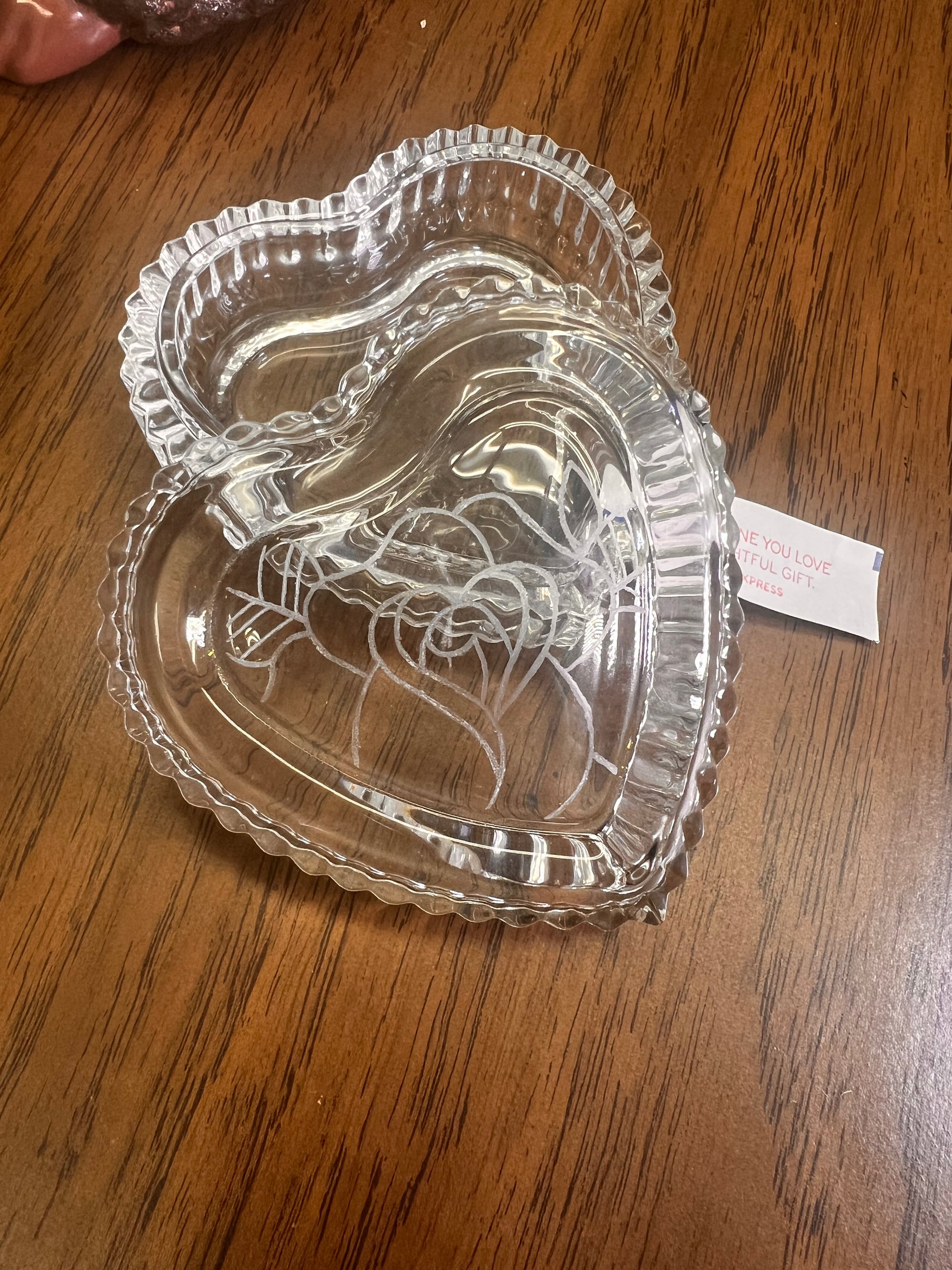 Clear trinket jar
