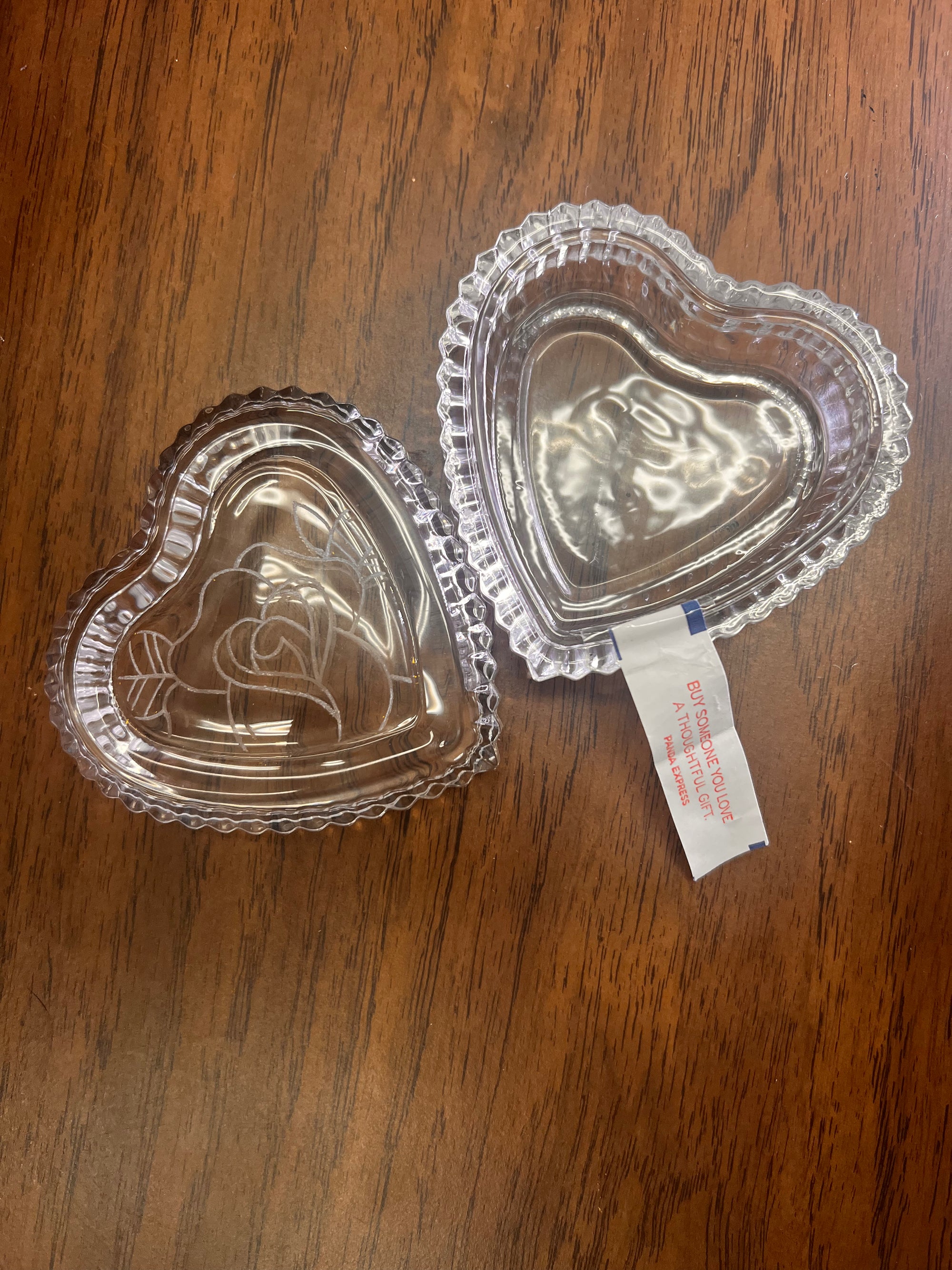 Clear trinket jar